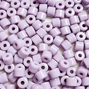 Perler "Tønde" - pony beads. 6 mm. Lavendel. 50 stk.